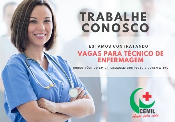 VAGAS PARA TÉCNICO DE ENFERMAGEM